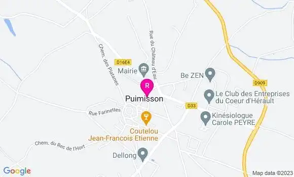 Localisation Restaurant  Sur la Place
