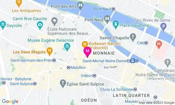 Localisation Café Le Buci