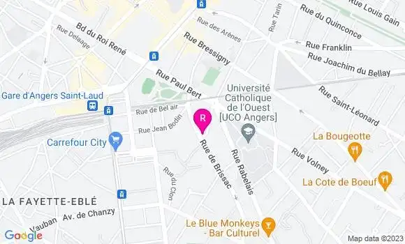 Localisation Restaurant  Le Petit Brissac
