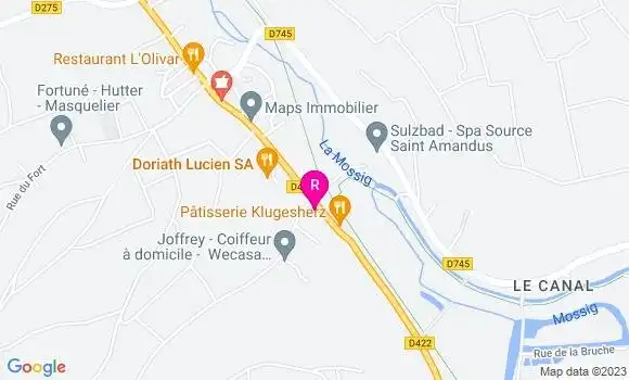 Localisation Restaurant  La Casemate