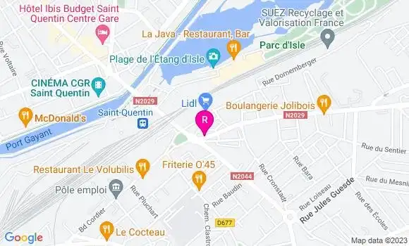 Localisation Pizzeria Chez Fred