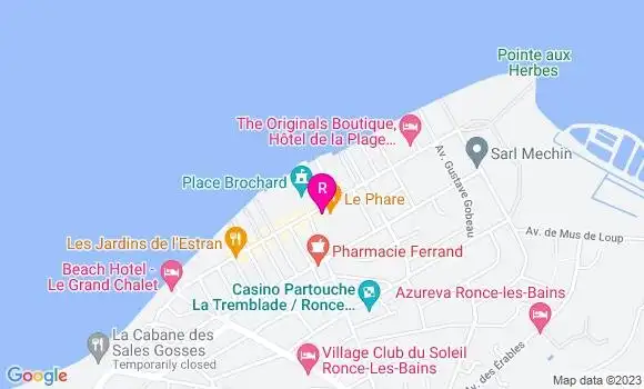 Localisation Restaurant  Le Phare