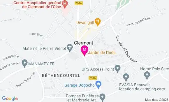 Localisation Restaurant  Jardin de l