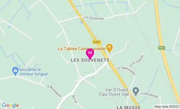 Localisation Restaurant  La Tablée Campagnarde