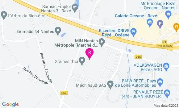 Localisation Brasserie la Palette du Min