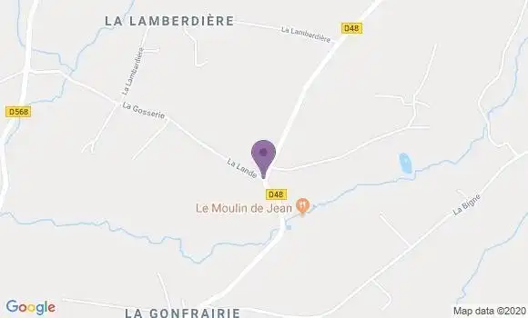 Localisation Restaurant  Le Moulin de Jean