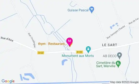 Localisation Restaurant  Le Diable au Thym