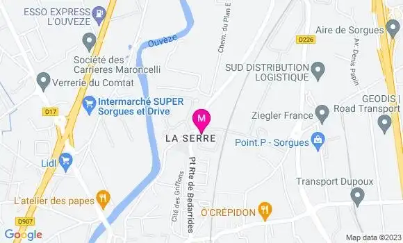 Localisation Restaurant  La Serre