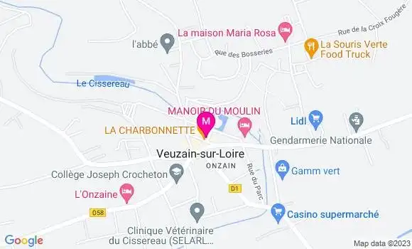 Localisation Restaurant  La Charbonnette