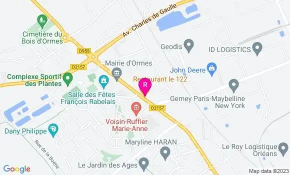 Localisation Restaurant le 122