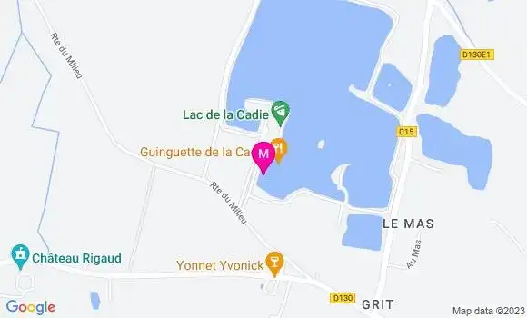 Localisation Restaurant  Guinguette de la Cadie