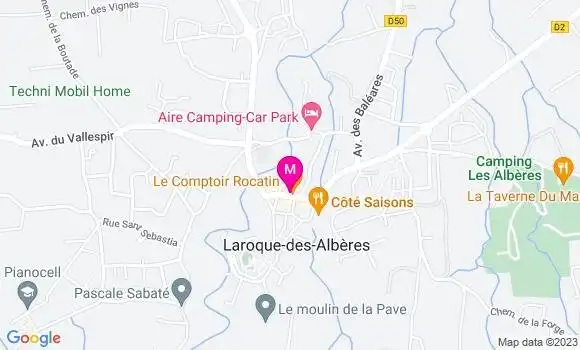 Localisation Restaurant  Le Comptoir Rocatin