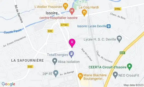 Localisation Restaurant  L