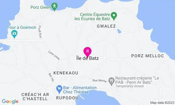 Localisation Crêperie Le Pab