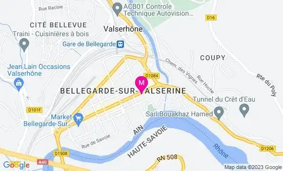 Localisation Restaurant  La Fourchette