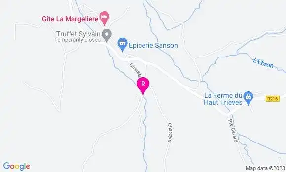 Localisation Restaurant  Le Trem