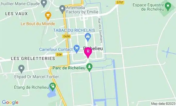 Localisation Restaurant  Fossé Saint Ange