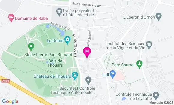 Localisation Restaurant  Le Gromm