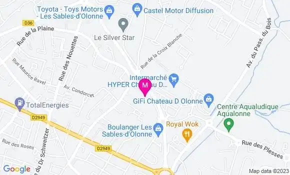 Localisation Bistrot Le Bistro Sablais
