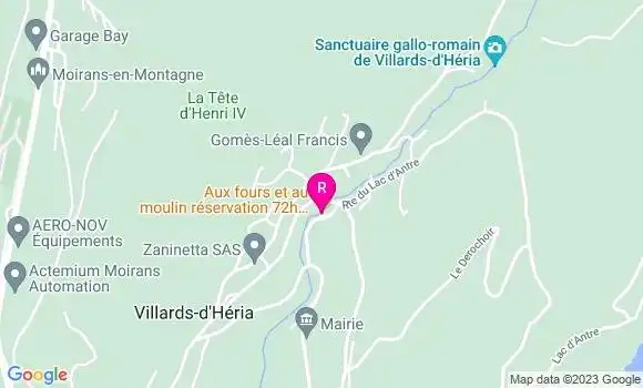Localisation Restaurant  Aux Fours et au Moulin