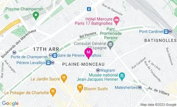 Localisation Restaurant  Le Bouquet de Wagram