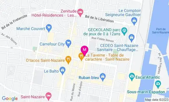 Localisation Pizzeria Le Palmier