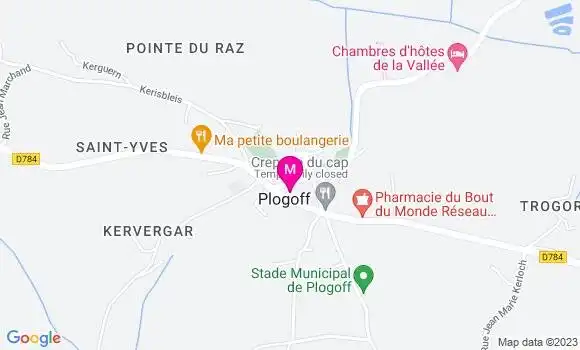 Localisation Restaurant  Pirates de la Pointe