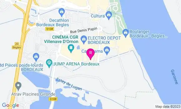 Localisation Restaurant  La Côte et l
