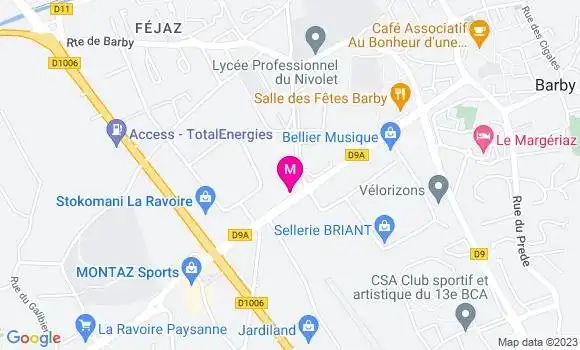 Localisation Pizzeria Le Mi âme