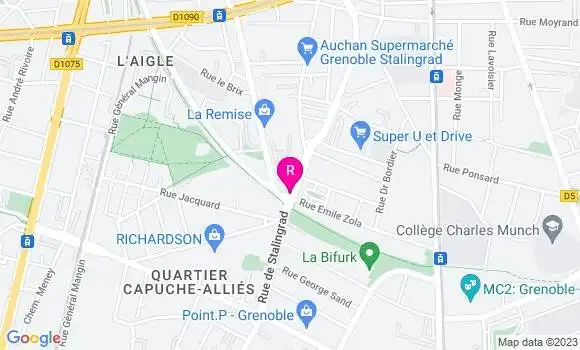 Localisation Brasserie Choux