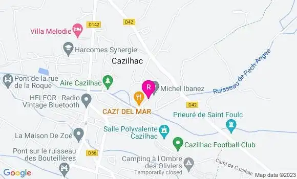 Localisation Restaurant  Cazi