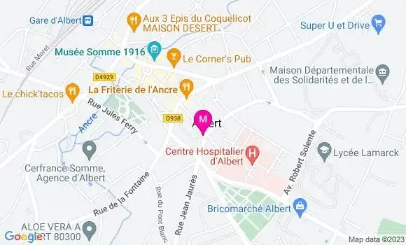 Localisation Brasserie Les Coulisses