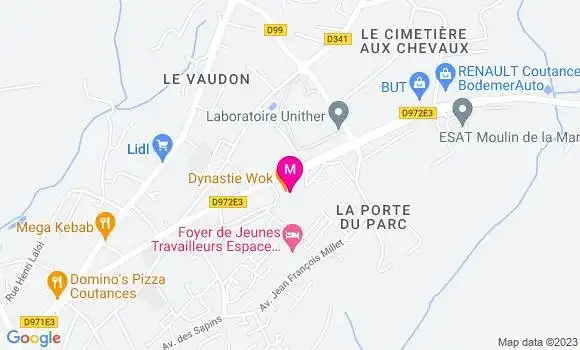 Localisation Restaurant  Dynastie Wok