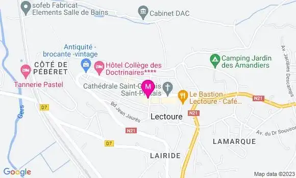 Localisation Pizzeria Le Gourmet