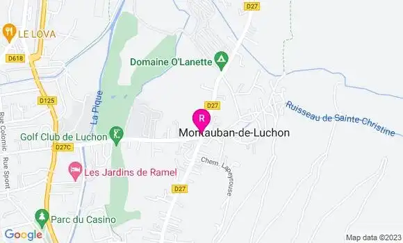 Localisation Restaurant Bar Café des Quatre Chemins