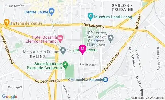 Localisation Brasserie du Jardin