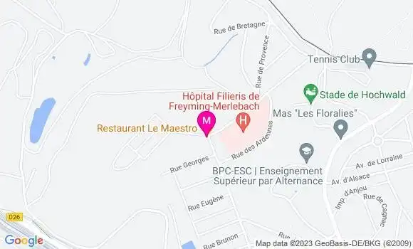 Localisation Restaurant  Le Maestro
