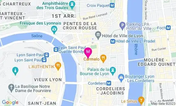 Localisation Restaurant  Le Chenavard
