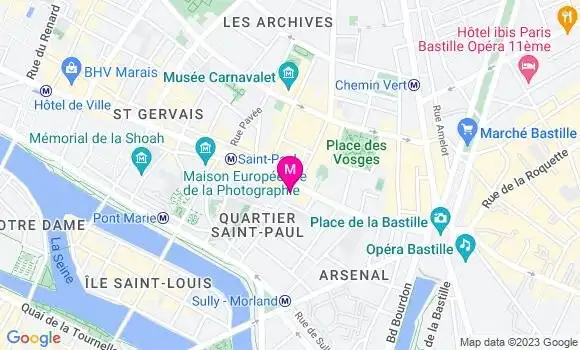 Localisation Le Bistrot Saint Paul