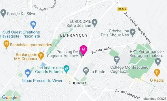 Localisation Restaurant  La Colombe
