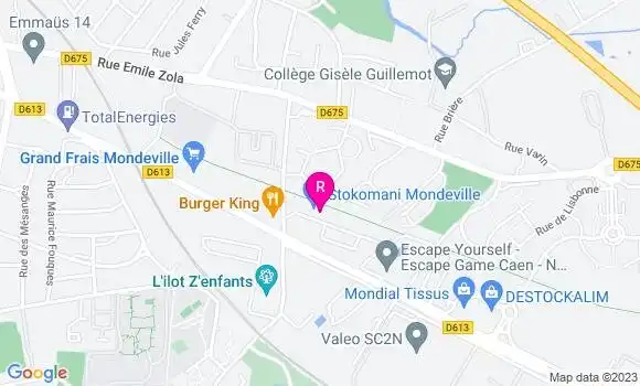 Localisation Restaurant  Le Nathaniel
