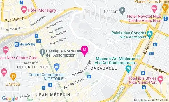 Localisation Restaurant  Le Cinq