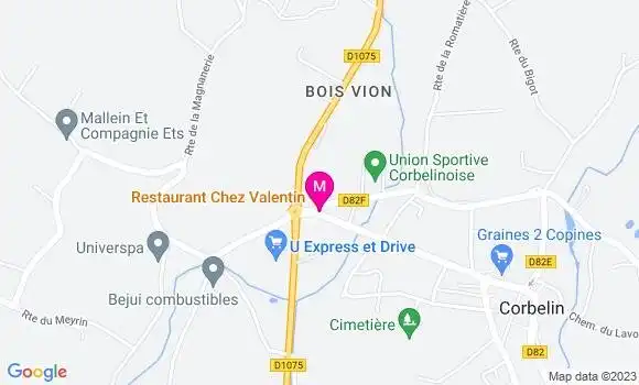 Localisation Restaurant  Chez Valentin
