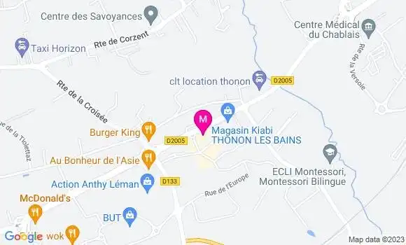 Localisation Restaurant  Befed