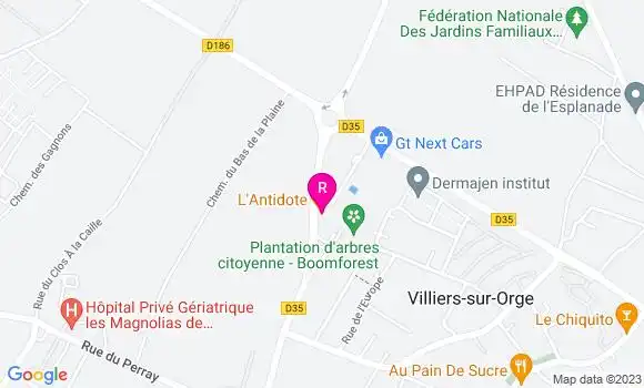 Localisation Pizzeria L