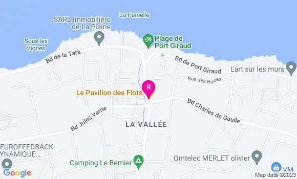 Localisation Restaurant  Le Pavillon des Flots