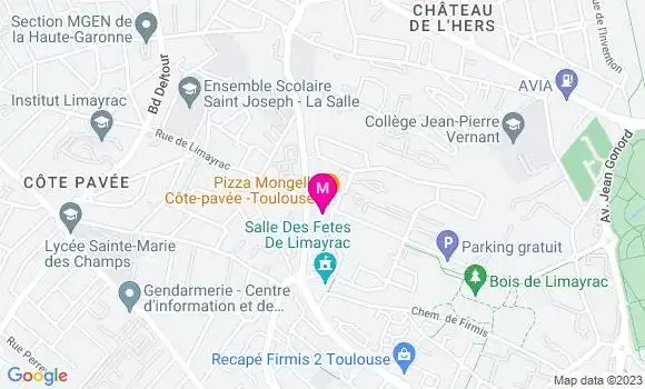 Localisation Pizzeria Pizza Mongelli