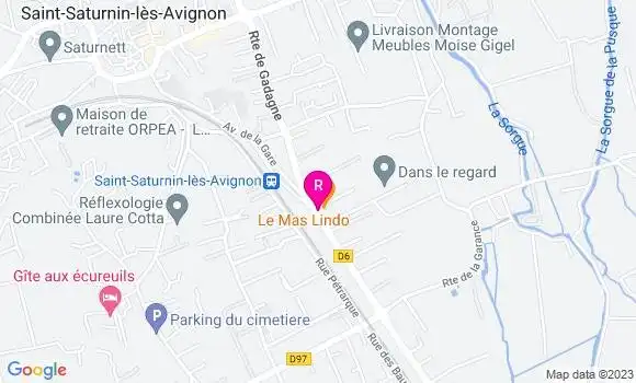 Localisation Restaurant  Le Mas Lindo
