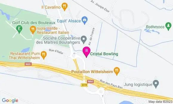 Localisation Restaurant  Le Quartz