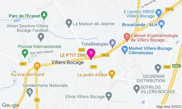 Localisation Restaurant  Le P